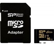   Silicon-Power Elite Gold microSDHC SP016GBSTHBU1V1GSP 16GB ( )