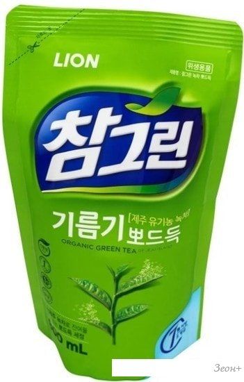 Средство для мытья посуды Lion Chamgreen зеленый чай 800 мл
