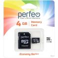   Perfeo microSDHC PF4GMCSH10AES 4GB ( )