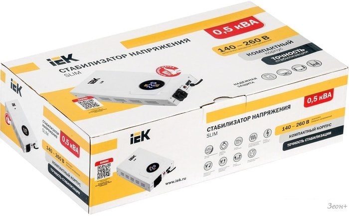 Стабилизатор напряжения IEK Slim 0,5кВА