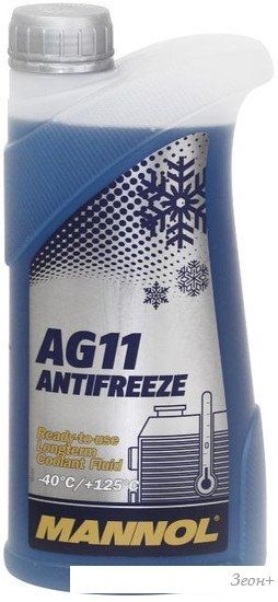 Охлаждающая жидкость Mannol Longterm Antifreeze AG11 1л