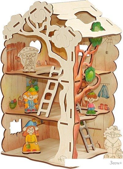 3Д-пазл Woody Дом-дерево для Лешиков 730