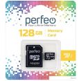 Карта памяти Perfeo microSDXC PF128GMCSX10U1A 128GB (с адаптером)