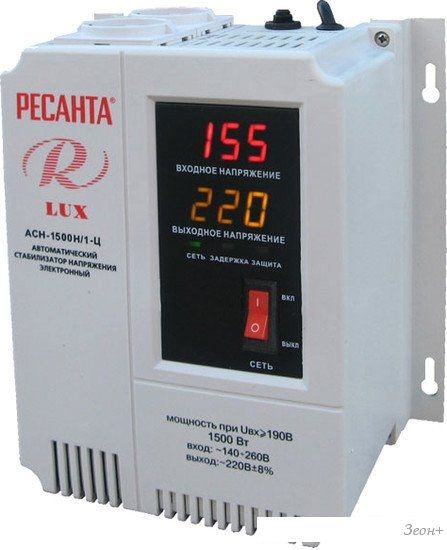 Стабилизатор напряжения Ресанта Lux АСН-1500Н/1-Ц