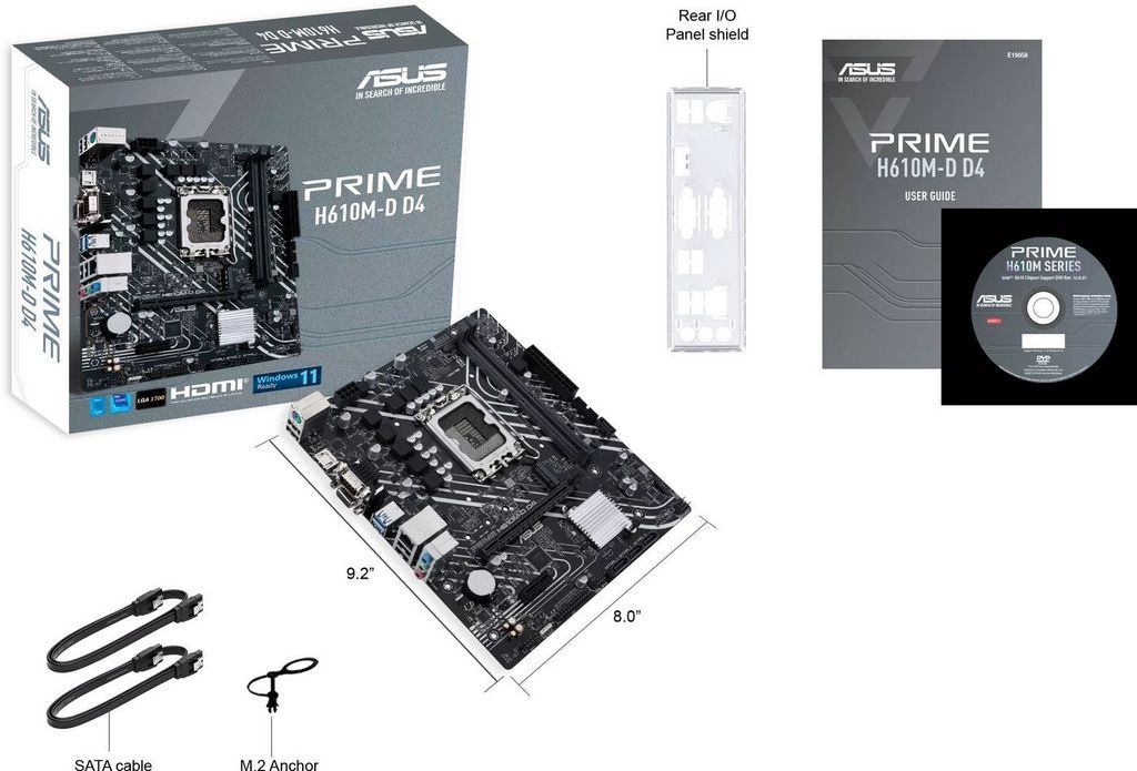 Материнская плата ASUS Prime H610M-D D4