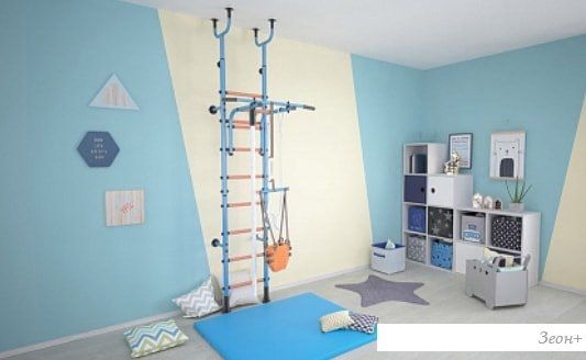 Детский спортивный комплекс Polini Kids Sport Active (лазурный)