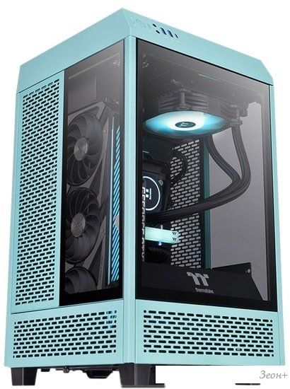 Корпус Thermaltake The Tower 100 Mini Turquoise CA-1R3-00SBWN-00