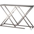 Консольный стол Stool Group Инсигния 115x30 ECST-026-BG-SK (стекло Smoke/сталь темный хром)