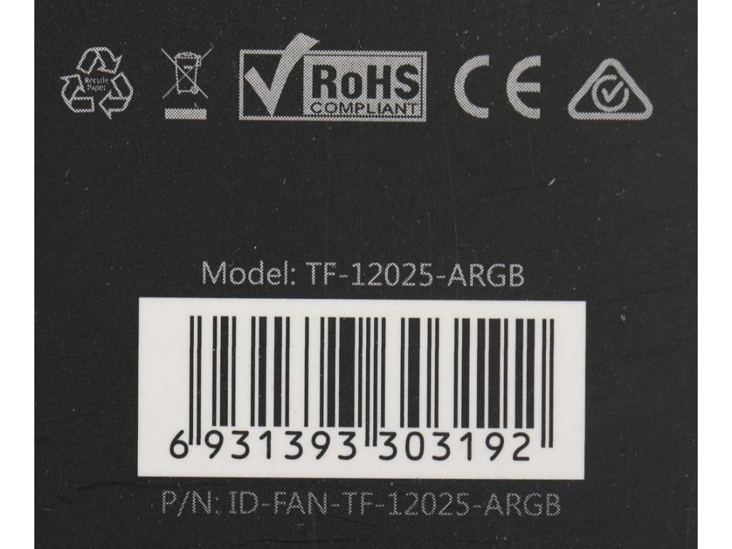 Вентилятор для корпуса ID-Cooling TF-12025-ARGB