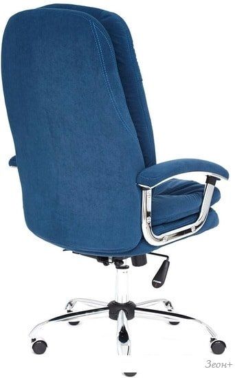 Кресло TetChair Softy LUX (флок, синий)