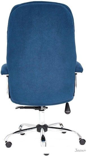 Кресло TetChair Softy LUX (флок, синий)