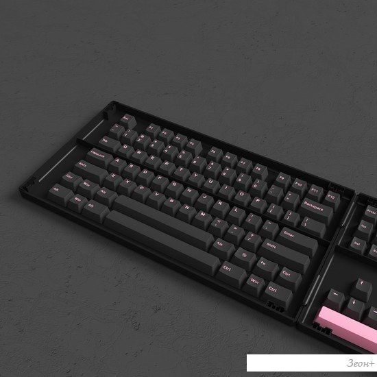 Набор кейкапов Akko Black & Pink Cherry Profile Keycaps 229 шт
