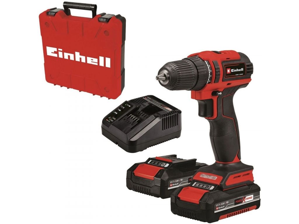 Ударная дрель-шуруповерт Einhell TE-CD 18/40 Li BL 4513995 (с 2-мя АКБ, кейс)