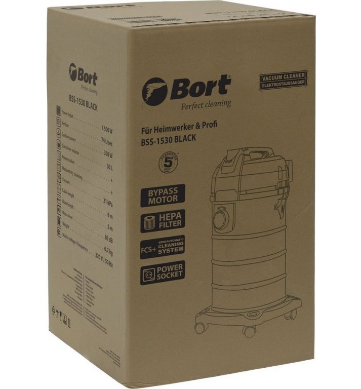 Пылесос Bort BSS-1530 Black
