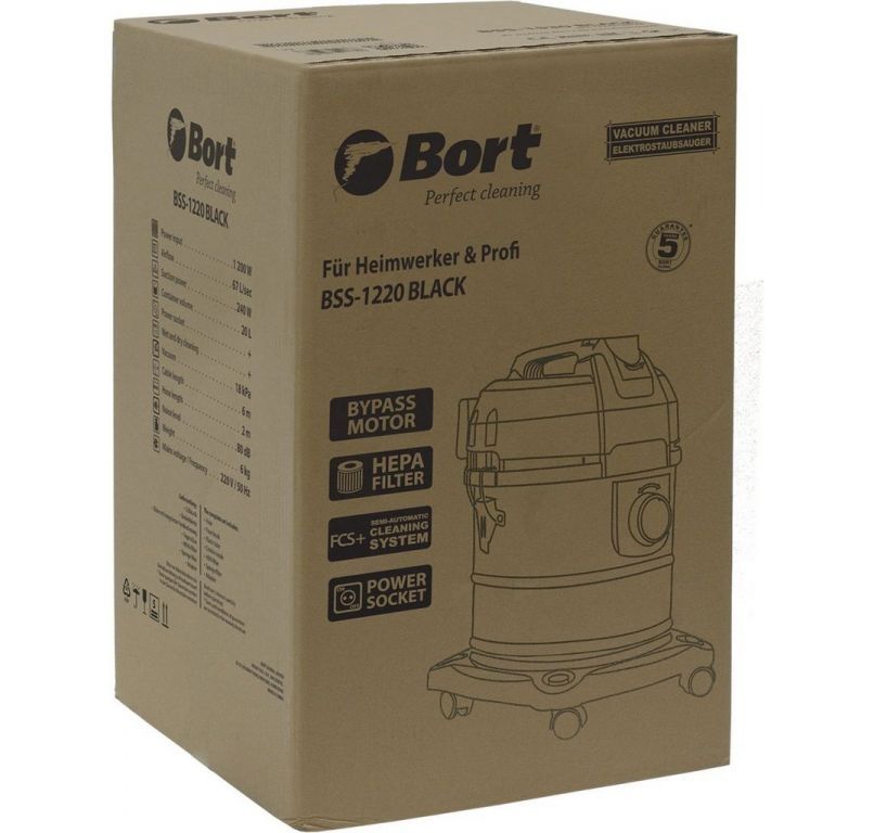 Пылесос Bort BSS-1220 Black