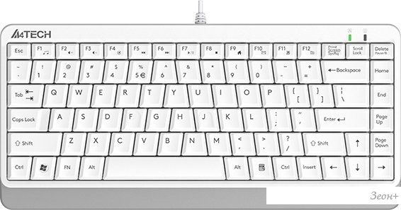 Клавиатура A4Tech Fstyler FKS11 (белый/серый)