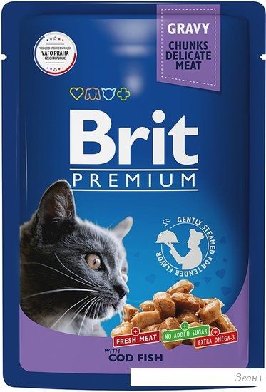 Пресервы Brit Premium треска в соусе 85 г