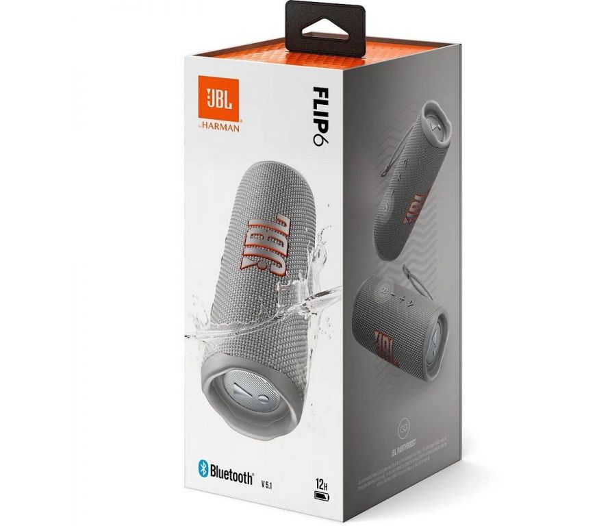 Беспроводная колонка JBL Flip 6 (серый)
