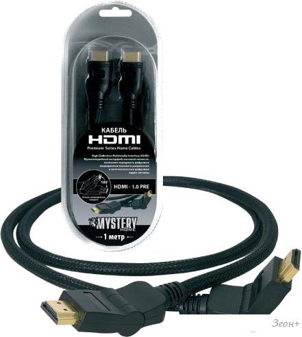 Кабель Mystery HDMI2.0pre HDMI - HDMI (2 м, черный)
