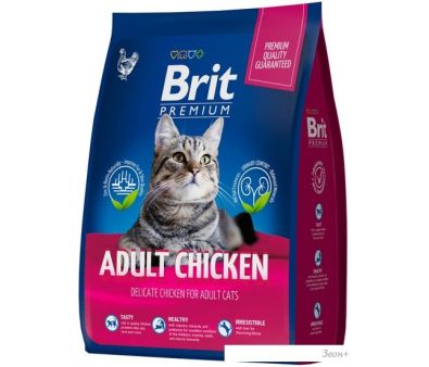 Сухой корм для кошек Brit Premium Cat Adult Chicken 400 г