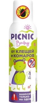 Аэрозоль от насекомых Picnic Baby от клещей и комаров 125 мл