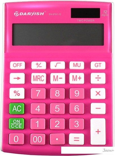 Бухгалтерский калькулятор Darvish DV-2707-12Pk (розовый)