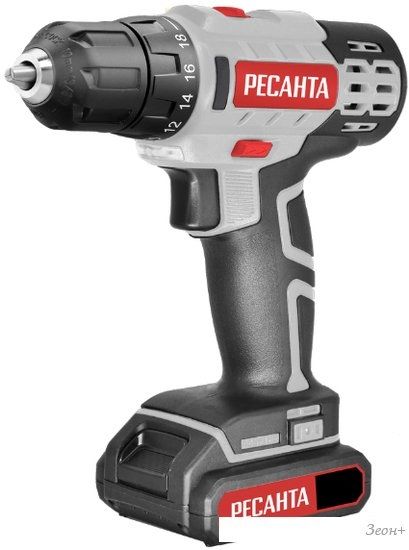Дрель-шуруповерт Ресанта ДА-50Л2-18А (с 2-мя АКБ, кейс)