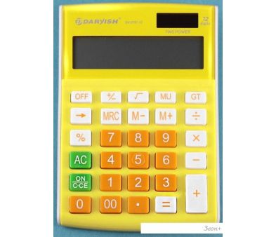 Бухгалтерский калькулятор Darvish DV-2707-12Y (желтый)