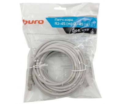 - Buro UTP 4  cat6 CCA molded 10  RJ-45 (m)-RJ-45 (m)