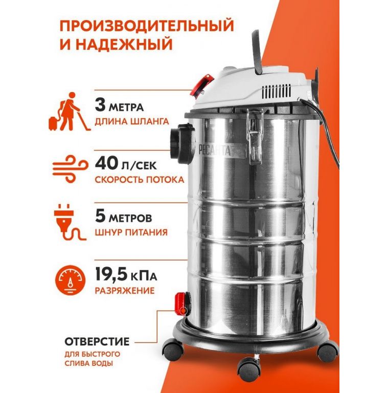 Пылесос Ресанта ПС-1500/30
