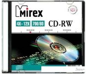 CD-RW  Mirex 700Mb 4-12 UL121002A8S (SlimCase, 1 .)