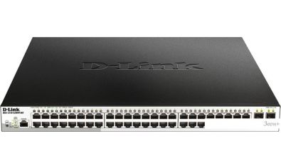 Управляемый коммутатор 2-го уровня D-Link DGS-1210-52MPP/ME/B3A