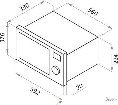 Микроволновая печь MAUNFELD JBMO.20.5ERBG