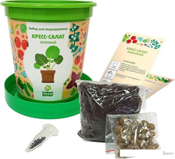 Набор для опытов Happy plant Кресс-салат полезный hpn-33