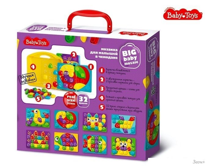 Мозаика/пазл Baby Toys Котик 04105