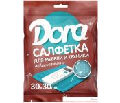 Салфетка хозяйственная Dora Для мебели и бытовой техники 2001-005-ТК80 30х30 см