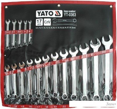 Набор ключей Yato YT-0363 17 предметов
