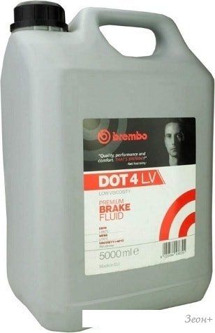 Тормозная жидкость Brembo DOT 4 Low Viscosity 5л (металлическая канистра)