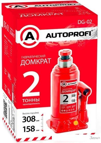 Бутылочный домкрат Autoprofi DG-02 2т