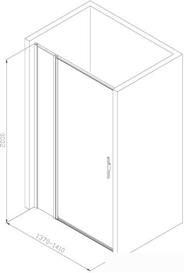 Душевая дверь Allen Brau Priority 3.31012.BBA