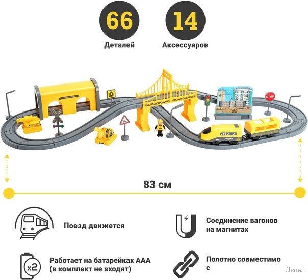 Набор железной дороги Givito Строительная площадка G201-006