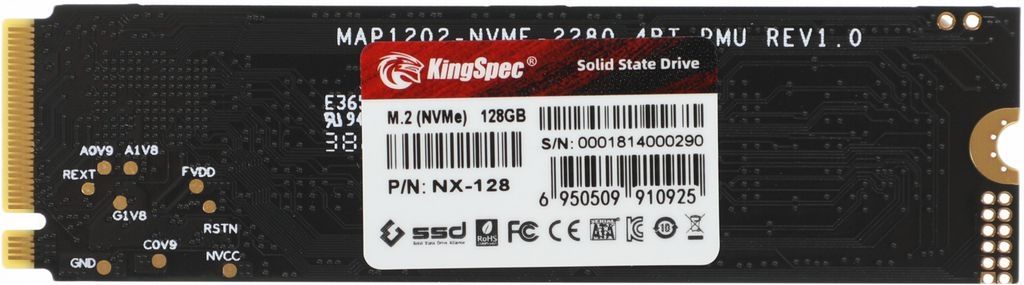 SSD KingSpec NX-128-2280 128GB