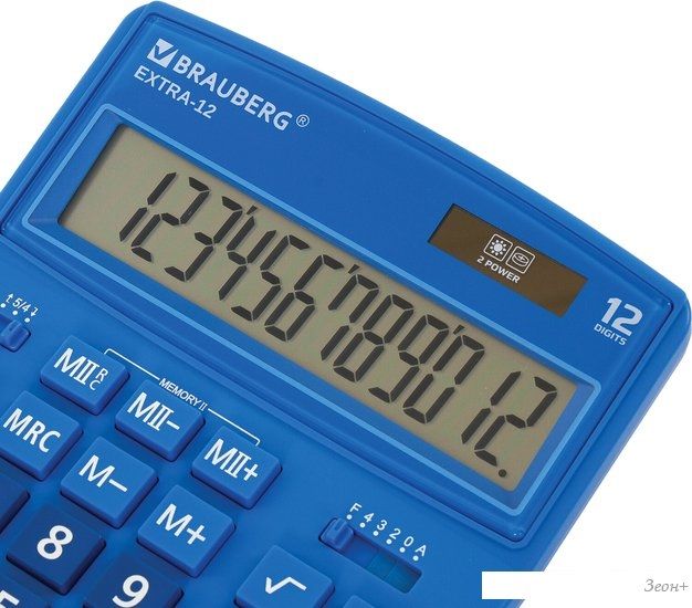 Бухгалтерский калькулятор BRAUBERG Extra 12-BU 250482 (синий)
