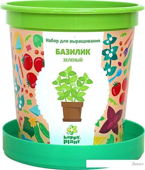 Набор для опытов Happy plant Базилик зеленый hpn-14