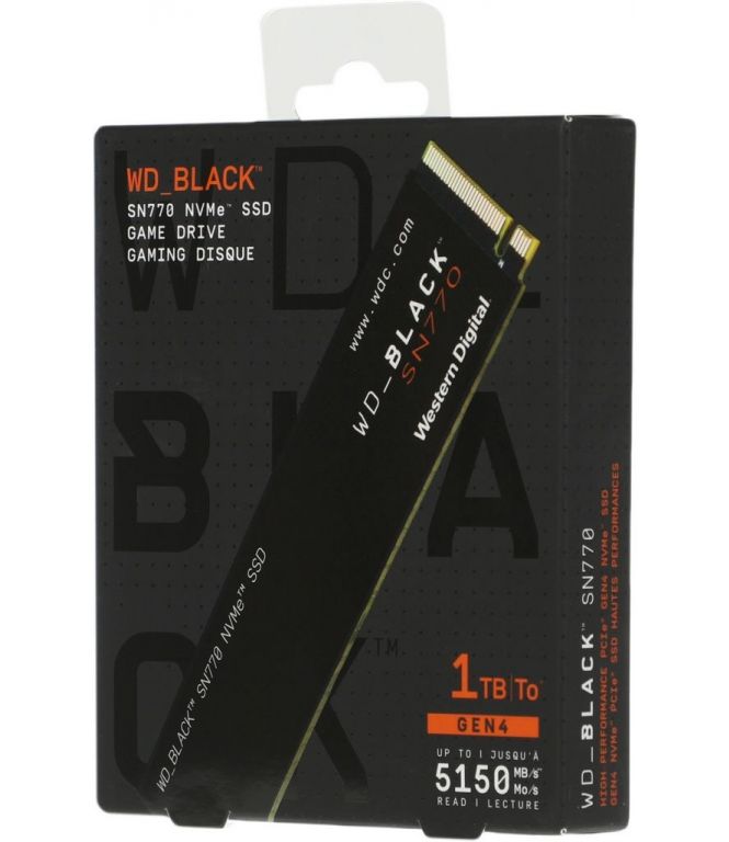 SSD WD Black SN770 NVMe 1TB WDS100T3X0E
