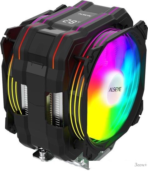 Кулер для процессора ALSEYE M120D Plus (черный)
