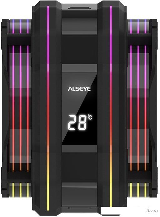 Кулер для процессора ALSEYE M120D Plus (черный)
