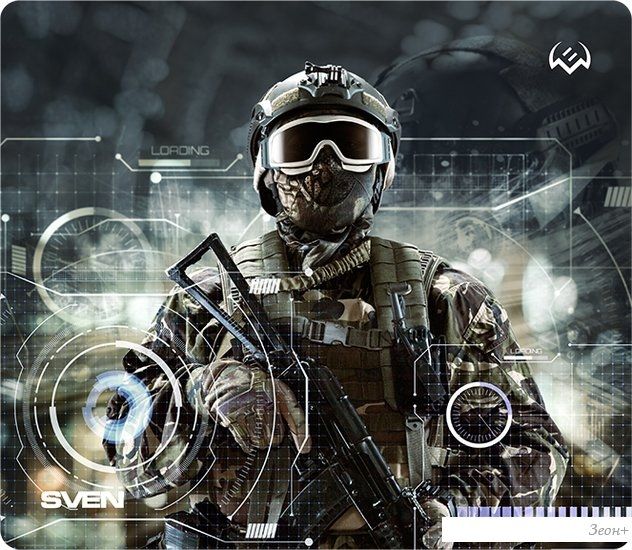 Коврик для мыши SVEN MP-G01S Soldier