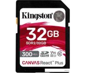   Kingston Canvas React Plus SDHC 32GB