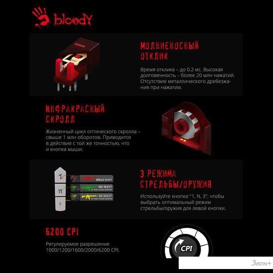 Игровая мышь A4Tech Bloody A70